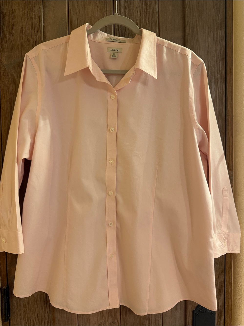 L.L. Bean Women’s Classic Pink Button-Down Shirt